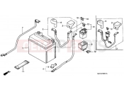 HONDA CBR1100XXY Super Blackbird 2000 F-30 BATTERY