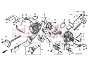 HONDA VTR1000F3 Super Hawk 2003 E-18-1 CARBURETOR (PARTS)