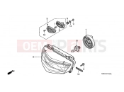 HONDA VTR1000F3 Super Hawk 2003 F-1 HEADLIGHT