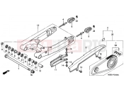 HONDA VTR1000F3 Super Hawk 2003 F-22 SWING ARM