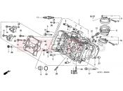 HONDA VFR8002 VFR 2002 E-2 CYLINDER HEAD (FRONT)
