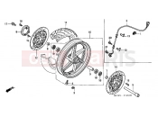 HONDA VFR8002 VFR 2002 F-12 FRONT WHEEL