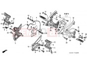 HONDA VFR8004 VFR 2004 F-24 FOOTREST