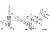 HONDA VFR800FIX VFR 1999 F-26 REAR SHOCK ABSORBER