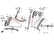 HONDA VFR800A6 VFR-ABS 2006 E-4 TIMING CHAIN ​​/ TENSIONER