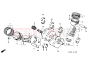 HONDA VFR800A6 VFR-ABS 2006 E-13 CRANKSHAFT / PISTON