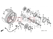 HONDA VFR800A6 VFR-ABS 2006 F-17 REAR WHEEL