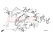 HONDA VFR800A6 VFR-ABS 2006 F-37 UPPER ENGINE HOUSING