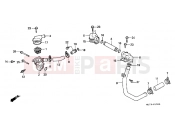 HONDA VFR750FK VFR750F 1989 E-15 WATER PIPE / THERMOSTAT