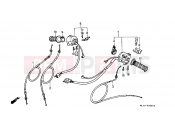 HONDA VFR750FK VFR750F 1989 F-3 SWITCH / CABLE
