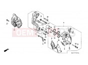 HONDA VFR750FK VFR750F 1989 F-10-1 FRONT BRAKE CALIPER (2)