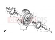 HONDA VFR750FK VFR750F 1989 F-11-1 FRONT WHEEL (2)