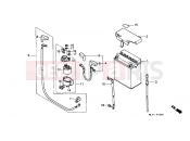HONDA VFR750FK VFR750F 1989 F-18 BATTERY