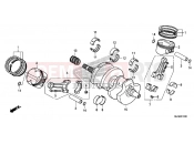 HONDA VFR800FE VFR800F 2014 E-16 FŐTENGELY/DUGATTYÚ