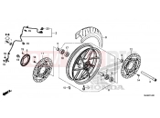 HONDA VFR800FE VFR800F 2014 F-14 FRONT WHEEL