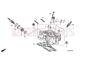 HONDA VT1300CSAB VT1300CS ABS 2011 E-2-10 REAR CYLINDER HEAD