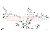 HONDA VT1300CSAB VT1300CS ABS 2011 F-7 STEERING BAR PIPE / UPPER BRIDGE
