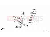 HONDA VT1300CSAB VT1300CS ABS 2011 F-9 STEERING WHEEL