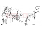 HONDA VT1300CSAB VT1300CS ABS 2011 F-12-1 FRONT BRAKE CALIPER (ABS)