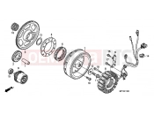 HONDA VT1300CSAC VT1300CS ABS 2012 E-11 GENERATOR