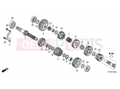HONDA VT1300CSAC VT1300CS ABS 2012 E-17 TRANSMISSION