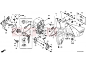 HONDA VT1300CSAC VT1300CS ABS 2012 F-24 SIDE COVER / TOOLS / COMBINATION SWITCH