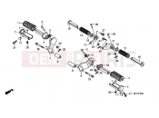 HONDA VT1300CSAC VT1300CS ABS 2012 F-30 FOOTREST