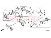 HONDA VT1300CSAC VT1300CS ABS 2012 F-35 FLASHING