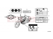 HONDA VT1300CSAC VT1300CS ABS 2012 F-49-1 WARNING LABEL (VT1300CSA)