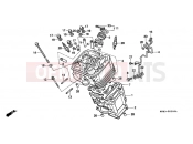 HONDA XRV650J Africa Twin 1988 E-3 CYLINDER / CYLINDER HEAD (FRONT)