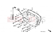 HONDA XRV650J Africa Twin 1988 E-6 RIGHT CRANKSHAFT COVER