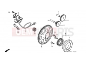 HONDA XRV650J Africa Twin 1988 E-8 DISTRIBUTOR GENERATOR / CLUTCH START