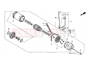 HONDA XRV650J Africa Twin 1988 E-11 STARTER ENGINE