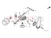 HONDA XRV650J Africa Twin 1988 E-12 OIL PUMP / OIL FILTER