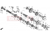HONDA XRV650J Africa Twin 1988 E-15 TRANSMISSION