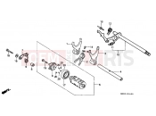 HONDA XRV650J Africa Twin 1988 E-16 TRANSMISSION DRUM