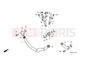 HONDA XRV650J Africa Twin 1988 E-17 WATER PIPE