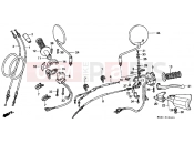 HONDA XRV650J Africa Twin 1988 F-3 HANDLE LEVER / SWITCH / CABLE