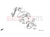 HONDA XRV650J Africa Twin 1988 F-7 FRONT FENDER