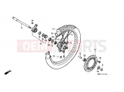 HONDA XRV650J Africa Twin 1988 F-10 FRONT WHEEL