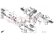 HONDA XRV650J Africa Twin 1988 F-21 FOOTREST