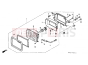 HONDA XRV650J Africa Twin 1988 F-1-1 HEADLIGHT (2)