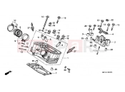 HONDA XRV750N Africa Twin 750 1992 E-2-1 REAR CYLINDER HEAD