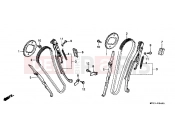 HONDA XRV750N Africa Twin 750 1992 E-4 TIMING CHAIN ​​/ TENSIONER