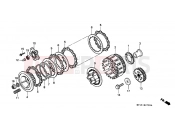 HONDA XRV750N Africa Twin 750 1992 E-7 CLUTCH