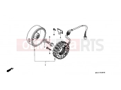 HONDA XRV750N Africa Twin 750 1992 E-9 GENERATOR