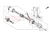 HONDA XRV750N Africa Twin 750 1992 E-11 STARTER ENGINE