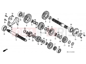 HONDA XRV750N Africa Twin 750 1992 E-15 TRANSMISSION