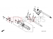 HONDA XRV750N Africa Twin 750 1992 E-16 TRANSMISSION DRUM