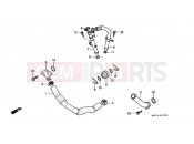 HONDA XRV750N Africa Twin 750 1992 E-17 WATER PIPE